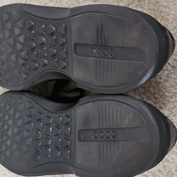 ECCO Men's Black Leather Shoes Size 9.5 - Picture 11 of 14